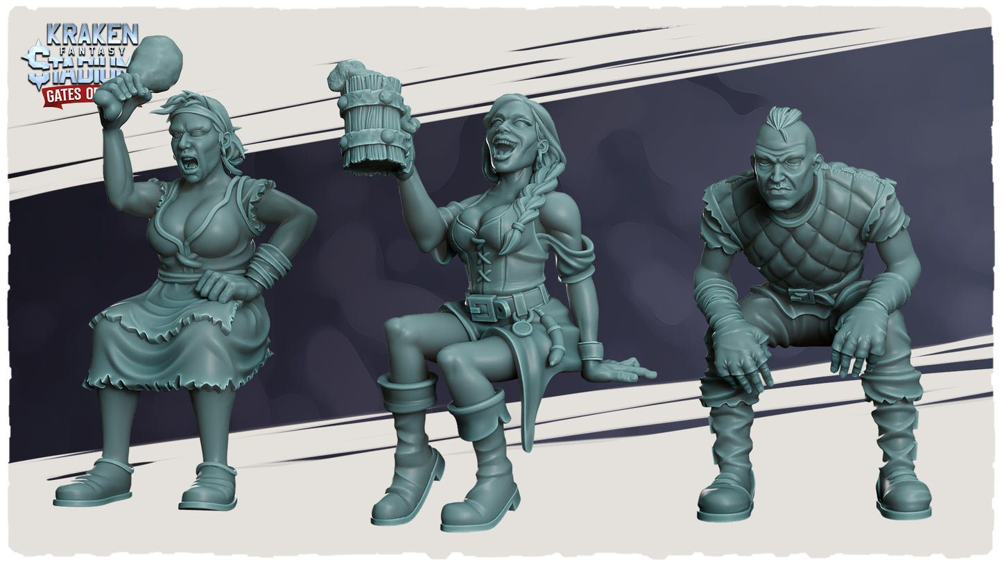 Sideline Staff & Support Crew – Fans Seated Group