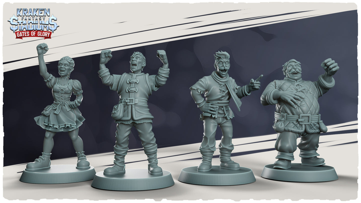 Sideline Staff & Support Crew – Fans Standing