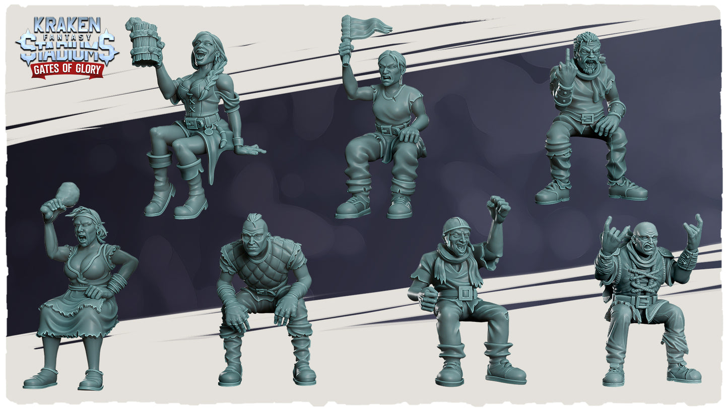 Sideline Staff & Support Crew – Fans Seated Group